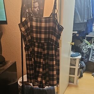 NOBO Black and White Spaghetti Strap Mini Dress